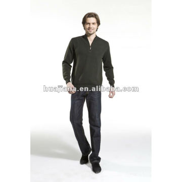 100% cashmere knits Men's pullover strips sweater